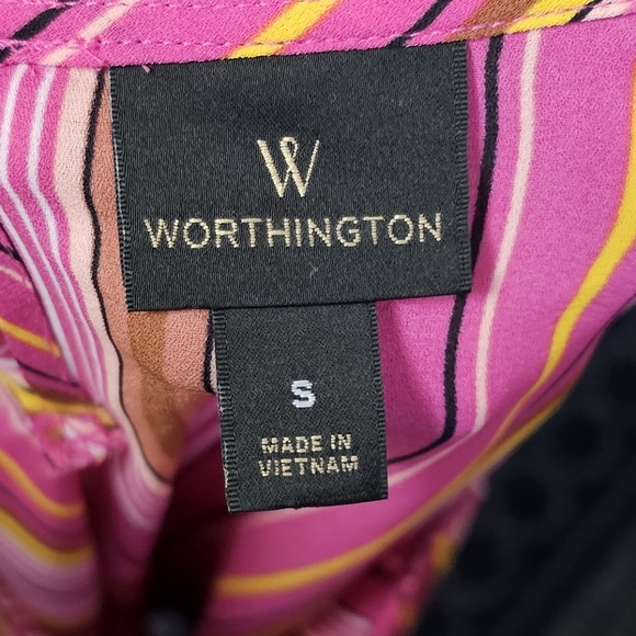 WORTHINGTON | WIDE RIBBON BACK BOW BELL SLEEVE BOUSE - Picture 13 of 16